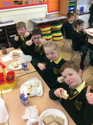 Making Sandwiches in Miss Mc Anulty's Primary 3